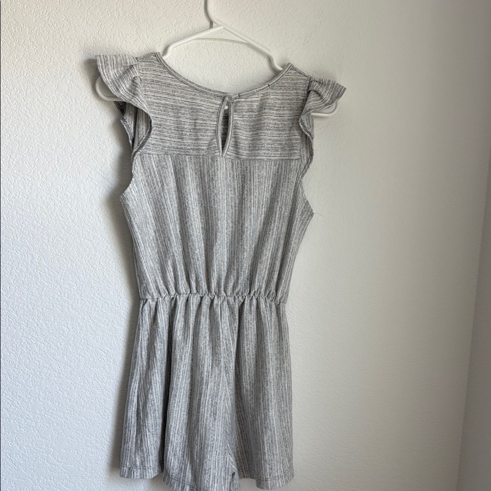 Caution To The Wind Gray Knit Jumpsuit with Fitted Silhouette - Picture 8 of 13